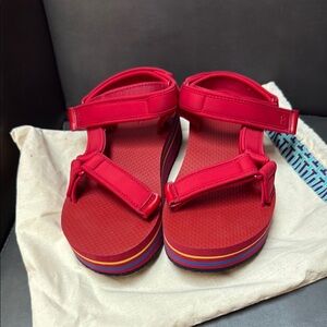 Stylish Red Sandals for Women Tory Burch sport sandals